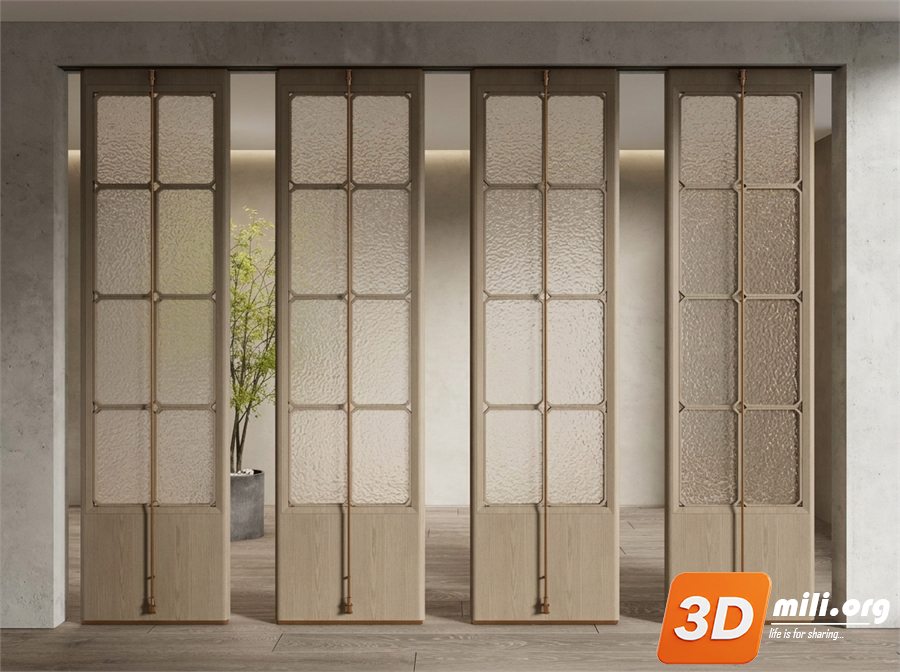 Folding screen Skp Files 